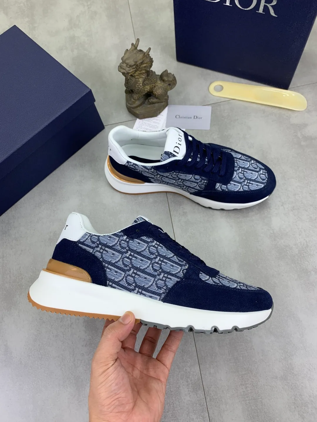 Men's Men's Shoes💰P440💰[New Style]🆘[Dior] 2025 Dior Original Lace-up Low-top Men's Shoes Classic casual shoes 🔥This model is the official classic model with high quality and made by famous original designers. It is made of high-quality cowhide with original materials➕comfortable and breathable mesh lining➕pigskin insole. The perfect last shape and generous and fashionable design have attracted many consumers and are suitable for drivers to drive🚗. What you want is the best quality in the market. Color: 4️⃣Color Code number: 38--44 (45 customized)